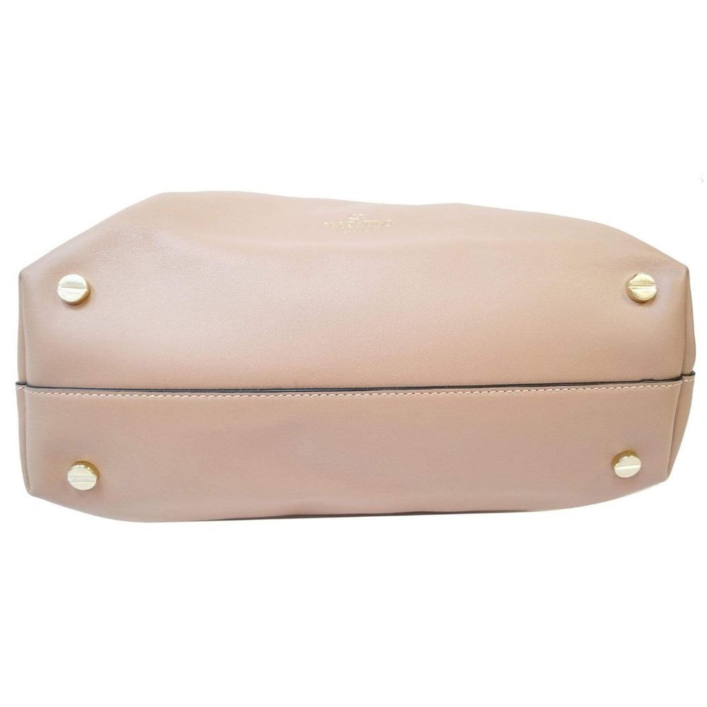 VALENTINO GARAVANI LOVESTUD CALFSKIN LEATHER TOTE - Picture 4 of 8